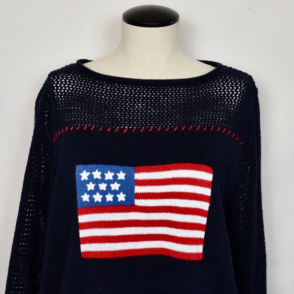 (Norton Studio) American Flag Sweater - Picture 5 of 8